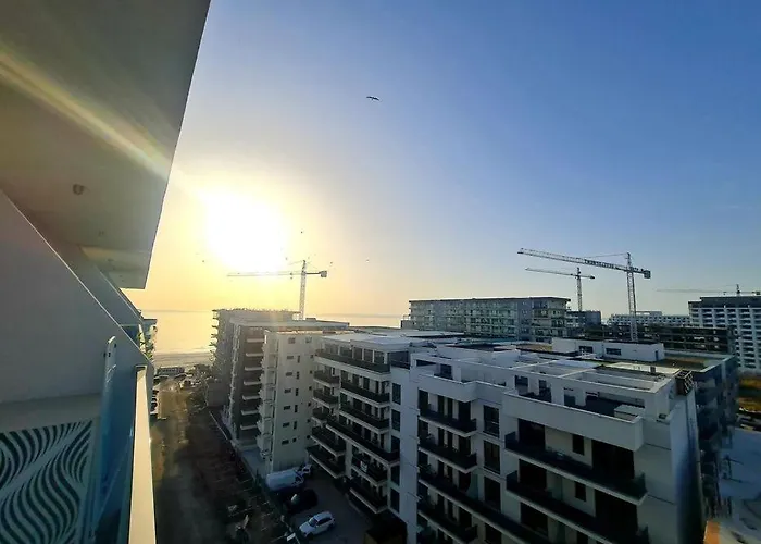 Sole 8 By Wave - Luxury 60mp Cu Terasa Si La Mare, Acces Direct Pe Plaja Ohiohi Beach- Mamaia Nord - Restaurant, Parcare Gratuita شقة *