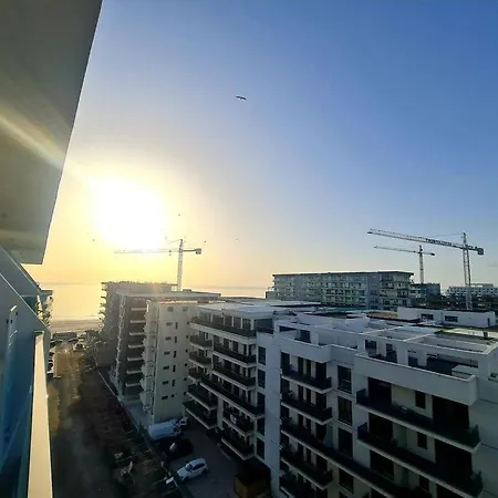 Sole 8 By Wave - Luxury 60mp Cu Terasa Si La Mare, Acces Direct Pe Plaja Ohiohi Beach- Mamaia Nord - Restaurant, Parcare Gratuita 아파트 *