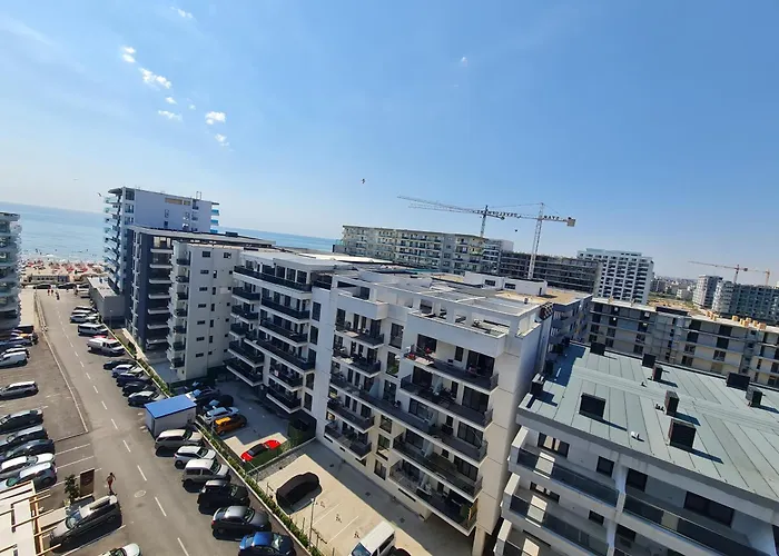 Διαμέρισμα Sole 8 By Wave - Luxury 60mp Cu Terasa Si La Mare, Acces Direct Pe Plaja Ohiohi Beach- Mamaia Nord - Restaurant, Parcare Gratuita *