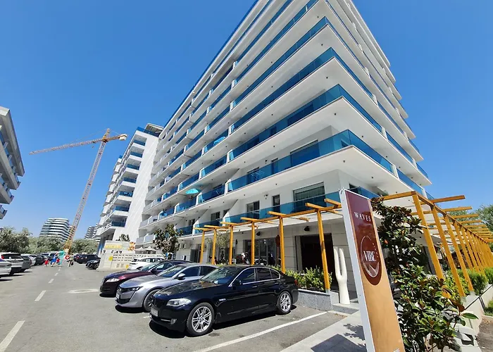 Sole 8 By Wave - Luxury 60mp Cu Terasa Si La Mare, Acces Direct Pe Plaja Ohiohi Beach- Mamaia Nord - Restaurant, Parcare Gratuita Apartmán *